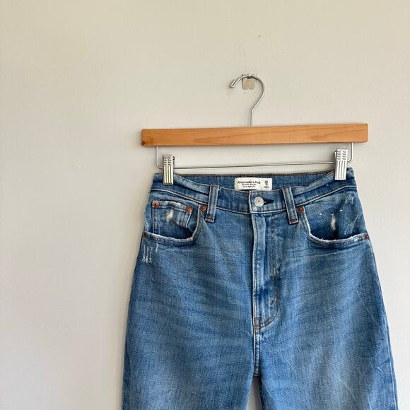 Abercrombie & Fitch The Ankle Straight Ultra High Rise Jeans 25/0 - Picture 4 of 8